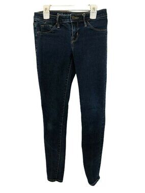 Mossimo Dark Blue Denim Jeans Power Stretch Skinny Jeans Women's 2/26R